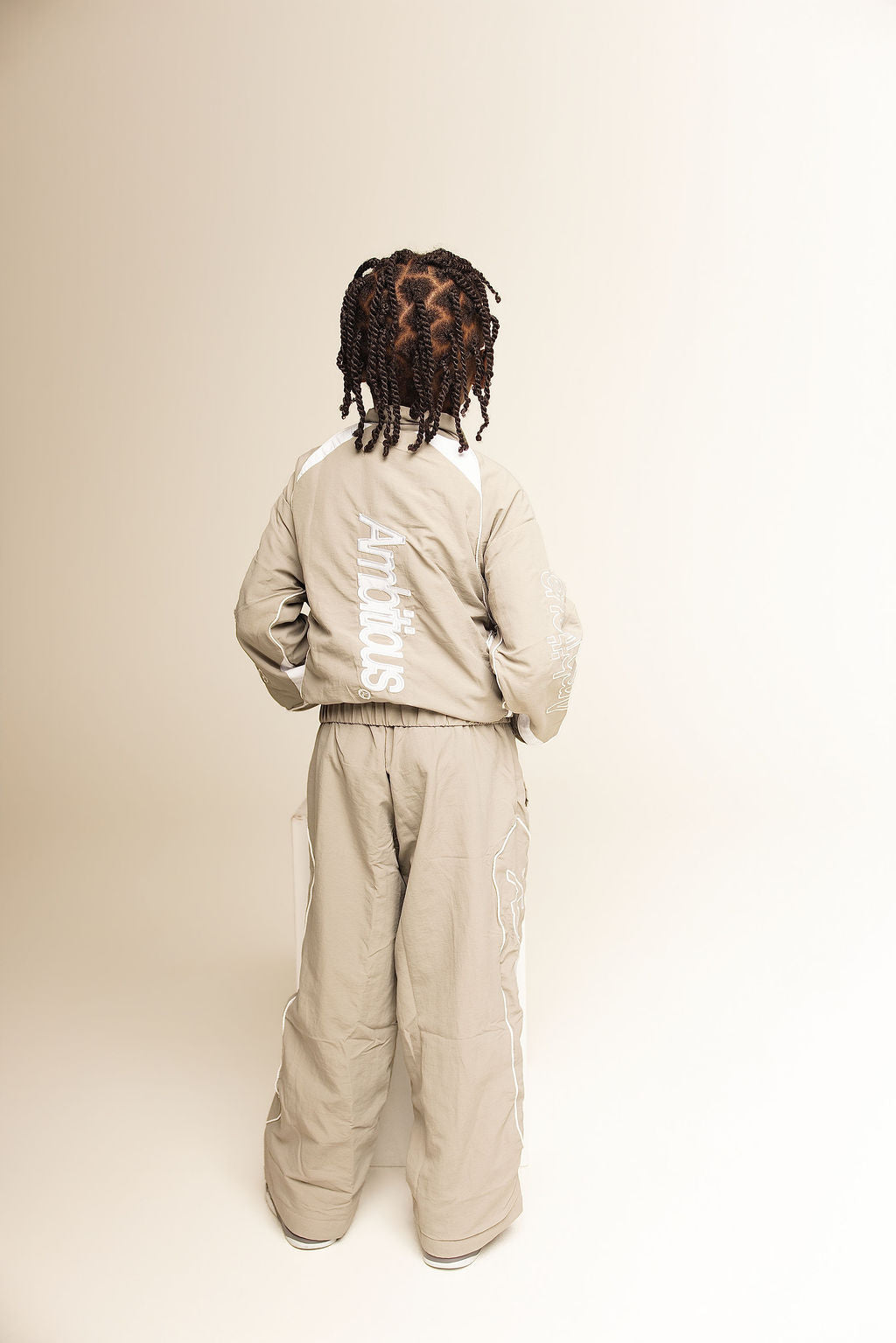 Grey Kids Windbreaker Set