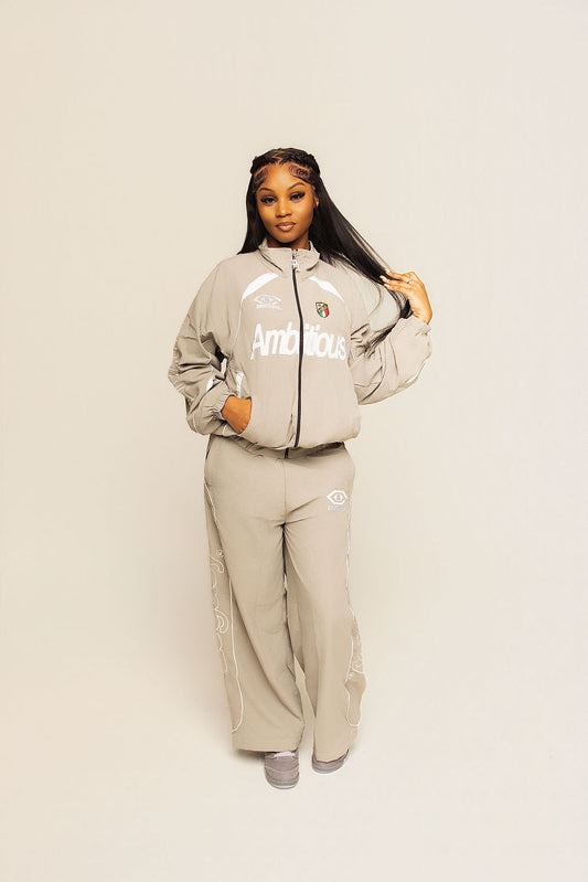 Grey Windbreaker Set